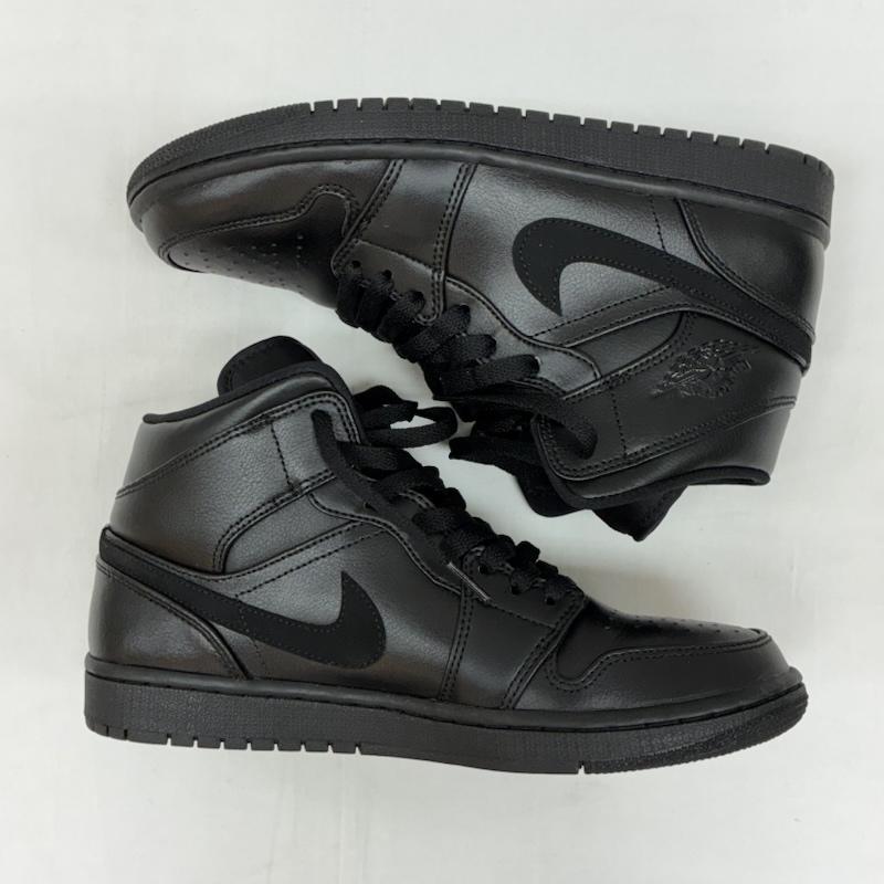 ナイキ NIKE スニーカー スニーカー AIR JORDAN 1 MID Black 554724-090 エアジョーダン 1 ミッド スニーカー 26.0cm メンズ USED 古着 中古 50166820