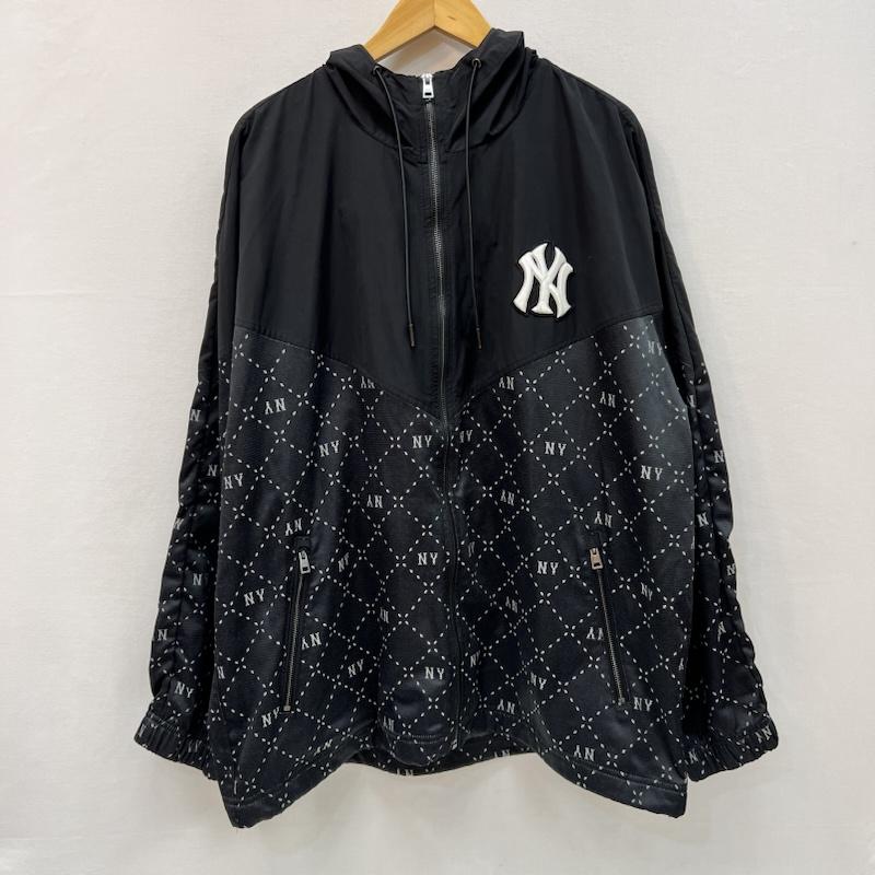 古着 USED ジャケット、上着 ジャンパー、ブルゾン ヤンキース ダイヤ モノグラム ジャカード ウインドブレーカー XXL 黒 / ブラック / black メンズ USED 古着 中古 50166821
