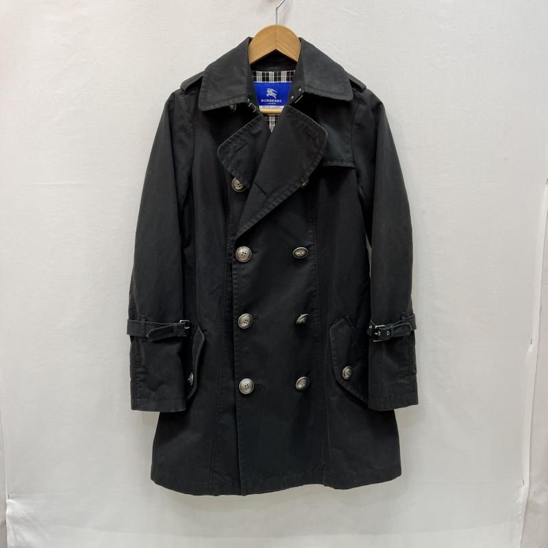 バーバリー・ブルーレーベル BURBERRY BLUE LABEL コート トレンチコート チェックライナー トレンチコート 38 黒 / ブラック / black レディース USED 古着 中古 50166824