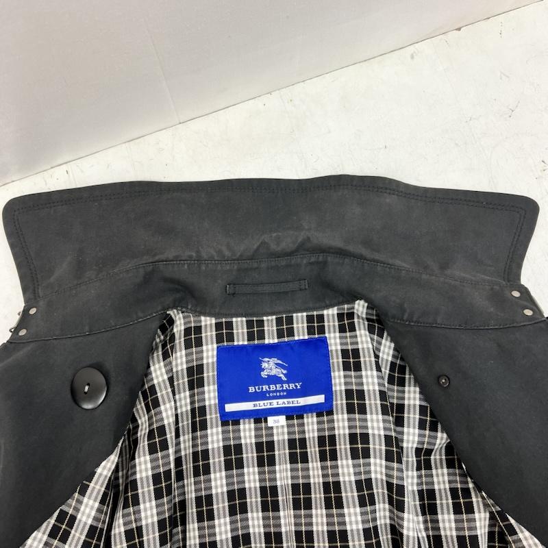 バーバリー・ブルーレーベル BURBERRY BLUE LABEL コート トレンチコート チェックライナー トレンチコート 38 黒 / ブラック / black レディース USED 古着 中古 50166824