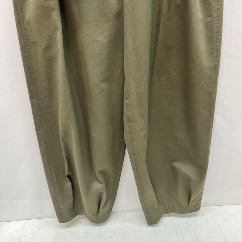 古着 USED ボトムス ボトムス VOLUME PANTS WITH LINEN MIX BELT IH-23FW-P026-IM 1 カーキ / カーキ / khaki メンズ USED 古着 中古 50166828