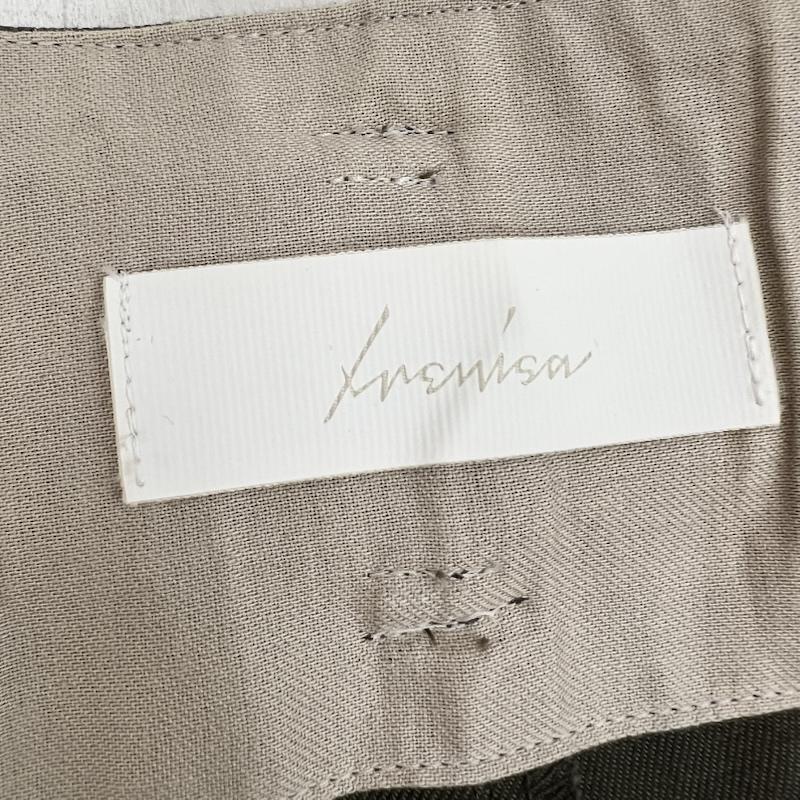 古着 USED ボトムス ボトムス VOLUME PANTS WITH LINEN MIX BELT IH-23FW-P026-IM 1 カーキ / カーキ / khaki メンズ USED 古着 中古 50166828