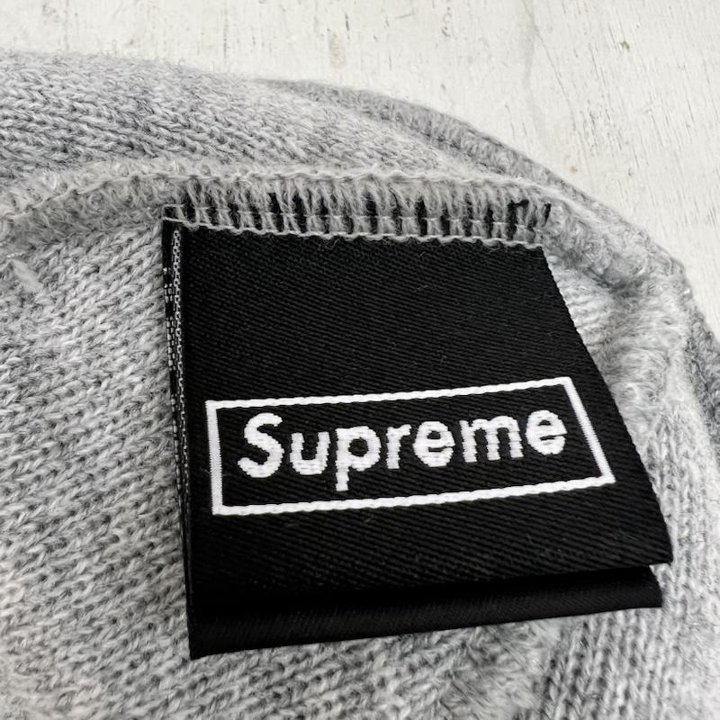 シュプリーム Supreme 帽子 ニット帽 × New Era Box Logo Beanie ボックスロゴ ビーニー - 灰 / グレー / gray メンズ USED 古着 中古 50166836
