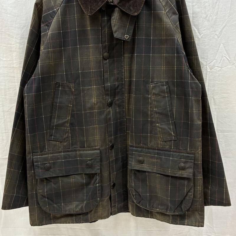 バーブァー Barbour ジャケット、上着 ジャンパー、ブルゾン 90s 00s A113 Tartan Bedale タータン チェック ビデイル ワックスドコットン オイルド ジャケット 38 メンズ USED 古着 中古 50166837