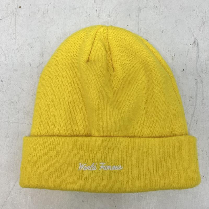 シュプリーム Supreme 帽子 ニット帽 × New Era Cross Box Logo Beanie クロスボックスロゴ - 黄 / イエロー / yellow メンズ USED 古着 中古 50166838