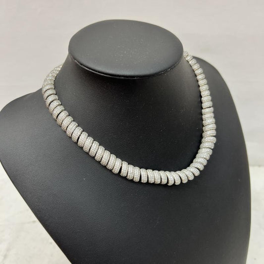 シルバー （９２５） シルバー （９２５） アクセサリー ネックレス、ペンダント SILVER925 ジルコニア ネックレス - 銀 / シルバー / silver color メンズ USED 古着 中古 50166839