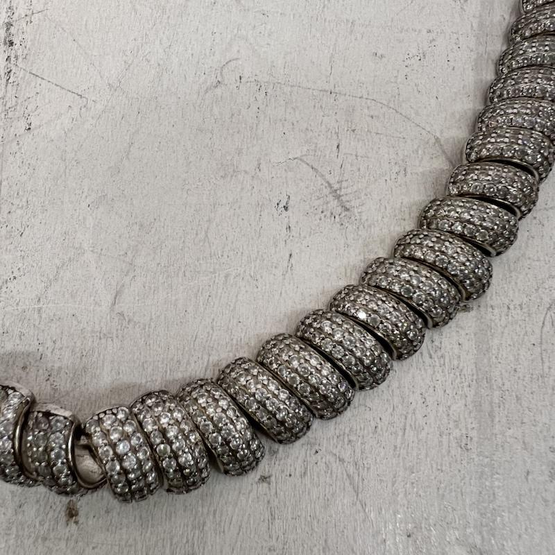 シルバー （９２５） シルバー （９２５） アクセサリー ネックレス、ペンダント SILVER925 ジルコニア ネックレス - 銀 / シルバー / silver color メンズ USED 古着 中古 50166839