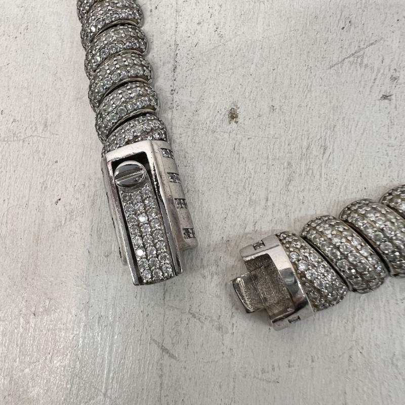 シルバー （９２５） シルバー （９２５） アクセサリー ネックレス、ペンダント SILVER925 ジルコニア ネックレス - 銀 / シルバー / silver color メンズ USED 古着 中古 50166839