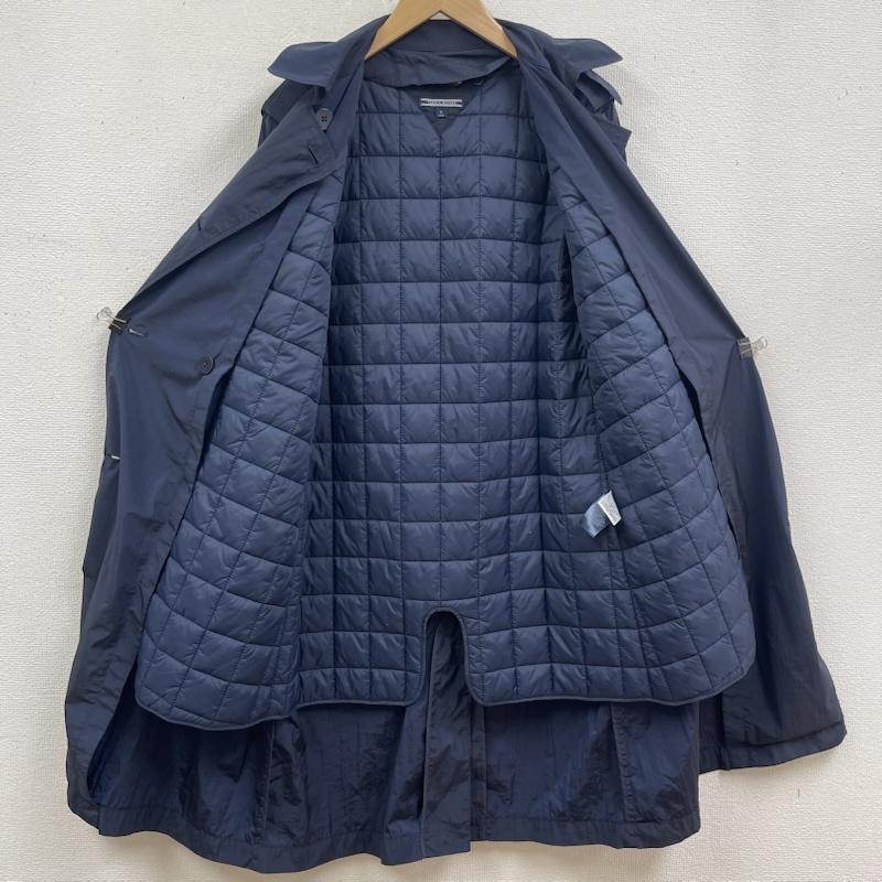 トミーヒルフィガー TOMMY HILFIGER コート コート一般 PETITE ダブルブレスト ナイロン ミリタリー トレンチ コート M 紺 / ネイビー / navy レディース USED 古着 中古 50166843