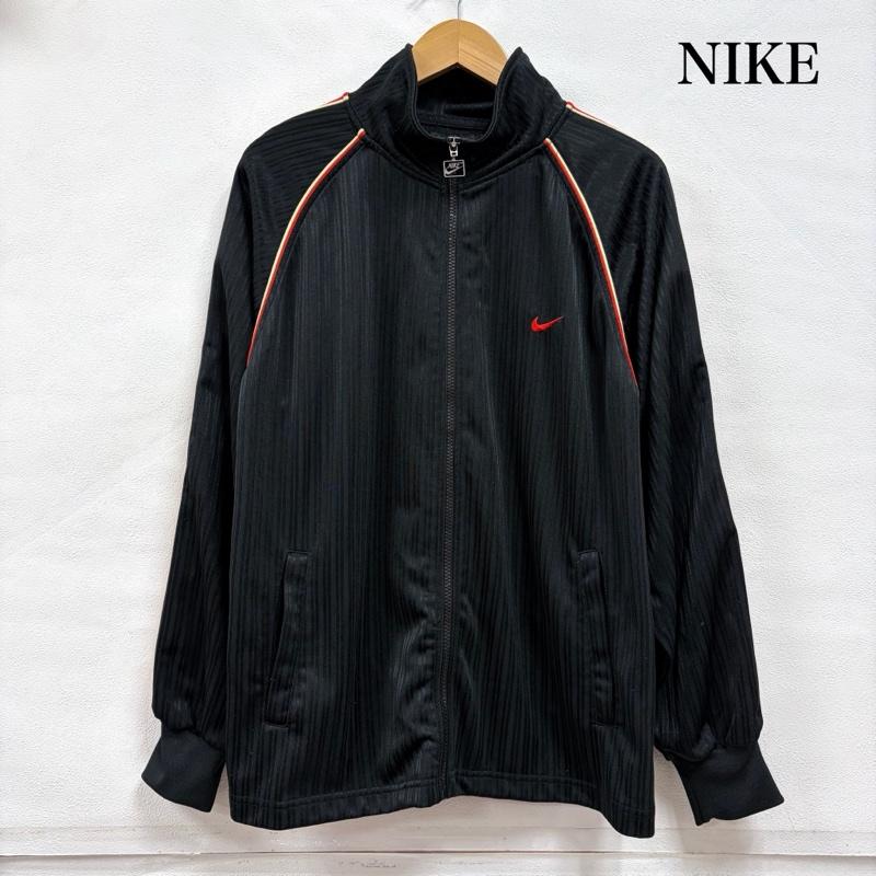 ナイキ NIKE ジャケット、上着 ジャケット、ブレザー 90s 80s ヴィンテージ トラックジャケット ジャージ ロゴ 刺繍 プリント L ロゴ、文字 X 刺繍 X プリント 黒 / ブラック / black X 赤 / レッド / red メンズ USED 古着 中古 50166844