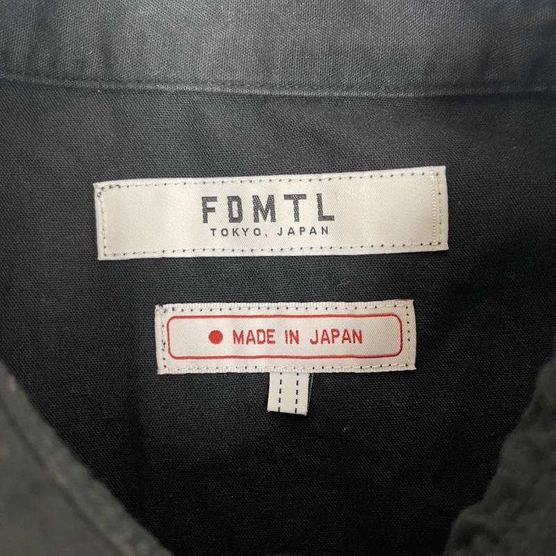 ファンダメンタル FDMTL シャツ、ブラウス 半袖 日本製 OVERSIZED TIE DYE SHIBORI H/S SHIRT タイダイ絞り 半袖 シャツ 4 黒 / ブラック / black メンズ USED 古着 中古 50166849