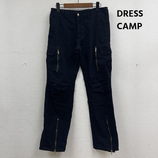 ドレスキャンプ DRESSCAMP パンツ ワークパンツ、ペインターパンツ Champion コラボ ロゴ パッチ 刺繍 ゴールド トラック パンツ ジャージ XL 黒 / ブラック / black メンズ USED 古着 中古 50166851