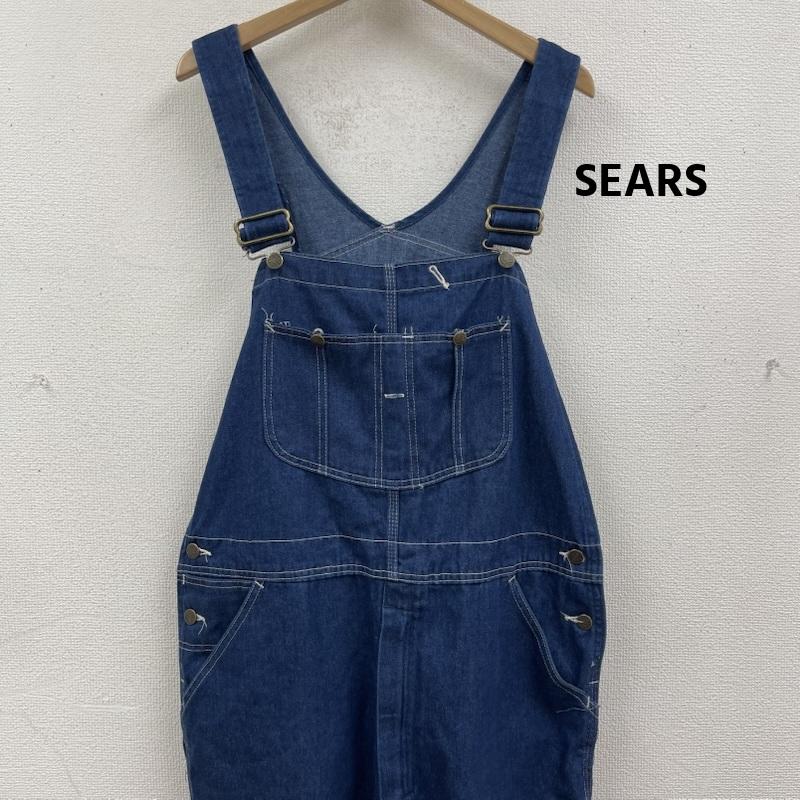 シアーズ SEARS サロペット・オーバーオール サロペット、オーバーオール ROEBUCKS ヴィンテージ ステッチワーク デニム オーバーオール インディゴ / インディゴ / Indigo メンズ USED 古着 中古 50166859