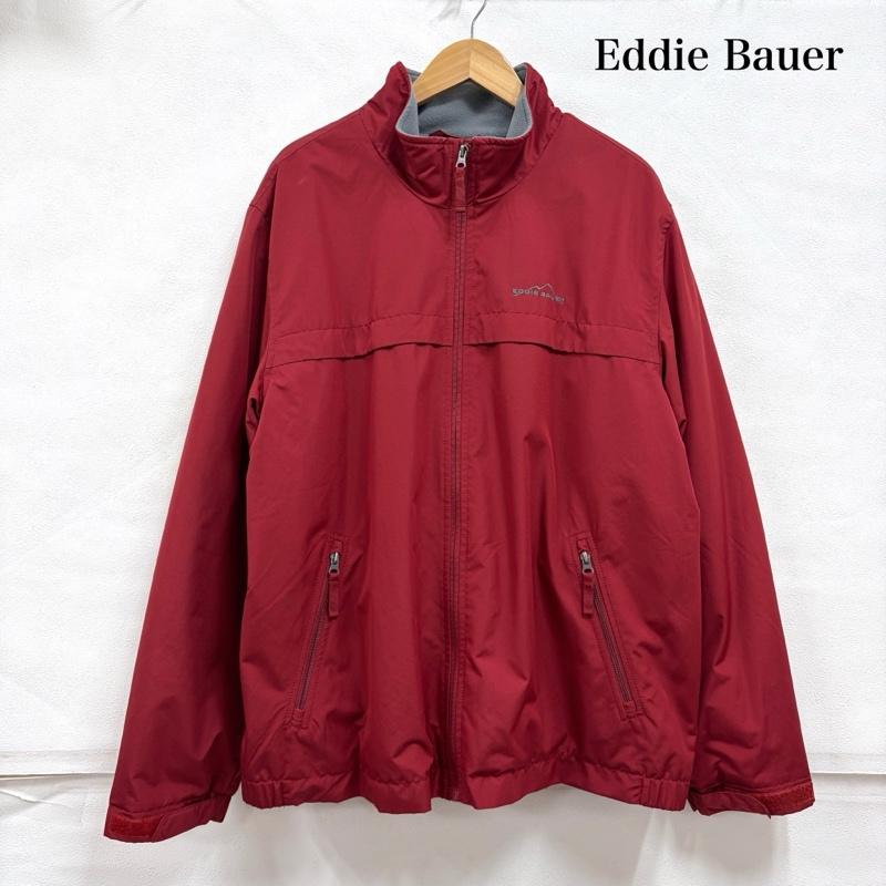 エディーバウアー Eddie Bauer ジャケット、上着 ジャンパー、ブルゾン 00s ナイロン ジャケット フリースライナー ロゴ 刺繍 ジップアップ OLD ヴィンテージ XL ワンポイント X ロゴ、文字 X 刺繍 ボルドー / ボルドー / X 灰 / グレー / gray メンズ USED 古着 中古 50166862