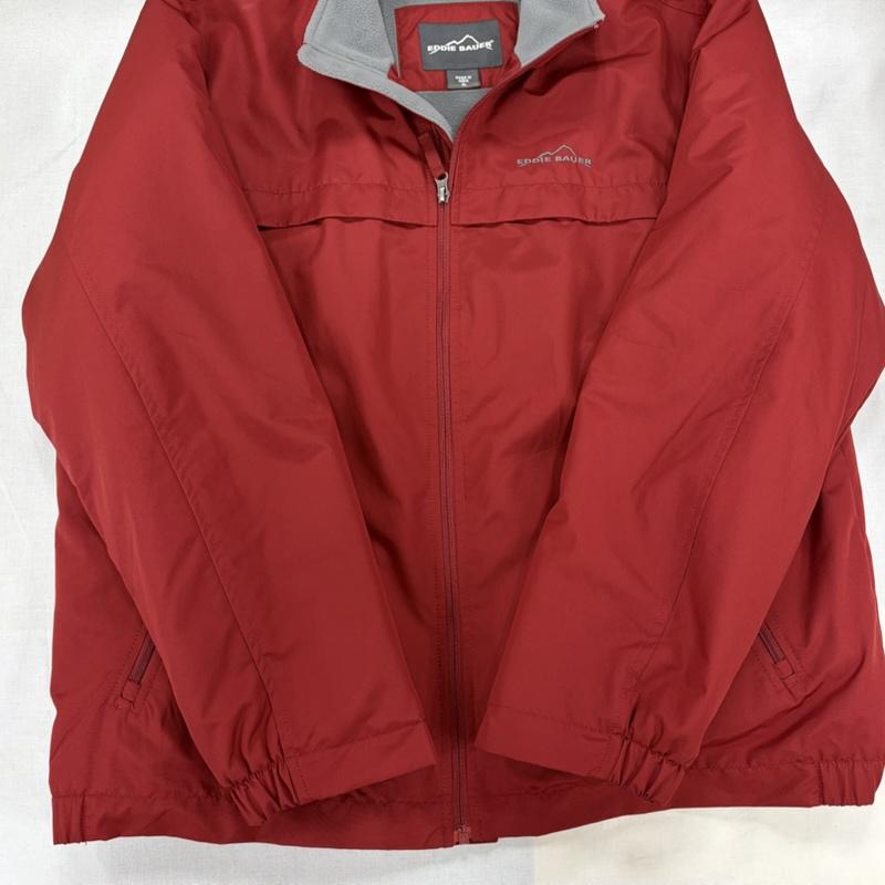 エディーバウアー Eddie Bauer ジャケット、上着 ジャンパー、ブルゾン 00s ナイロン ジャケット フリースライナー ロゴ 刺繍 ジップアップ OLD ヴィンテージ XL ワンポイント X ロゴ、文字 X 刺繍 ボルドー / ボルドー / X 灰 / グレー / gray メンズ USED 古着 中古 50166862