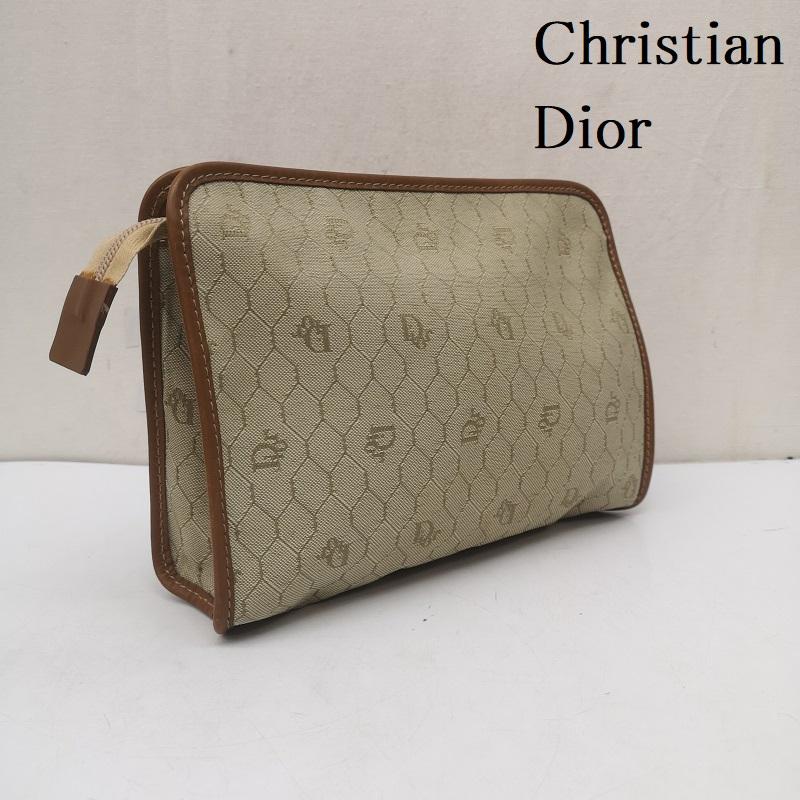 クリスチャンディオール Christian Dior セカンドバッグ セカンドバッグ ヴィンテージ ハニカム柄 クラッチバッグ セカンドバッグ - ベージュ / ベージュ / beige レディース USED 古着 中古 50166864