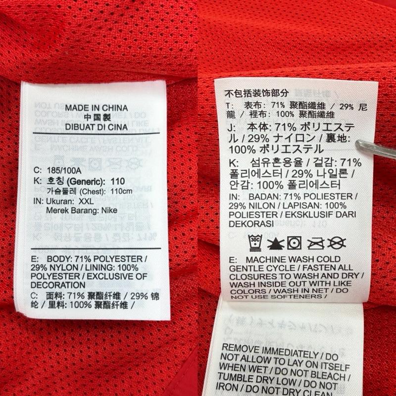 ナイキ NIKE ジャケット、上着 ジャンパー、ブルゾン NSW PE LND フィールド フーディー M65 ナイロンジャケット メッシュ ダブルジップ XXL ワンポイント X ロゴ、文字 X 刺繍 赤 / レッド / red X 黒 / ブラック / black メンズ USED 古着 中古 50166865
