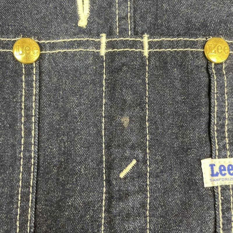 リー Lee サロペット・オーバーオール サロペット、オーバーオール 日本製 ロゴ パッチ刺繍 ワンウォッシュ デニム オーバーオール サロペット インディゴ / インディゴ / Indigo メンズ USED 古着 中古 50166866