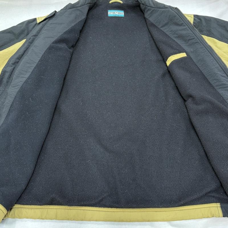 ヴィンテージ VINTAGE ジャケット、上着 ジャンパー、ブルゾン 80s 90s LEYTON HOUSE レイトンハウス ロゴ ワッペン パッチ ナイロンジャケット ブルゾン フェード YBSジップ LL ロゴ、文字 X 刺繍 ベージュ / ベージュ / beige X 黒 / ブラック / black メンズ USED 古着 中古 50166869