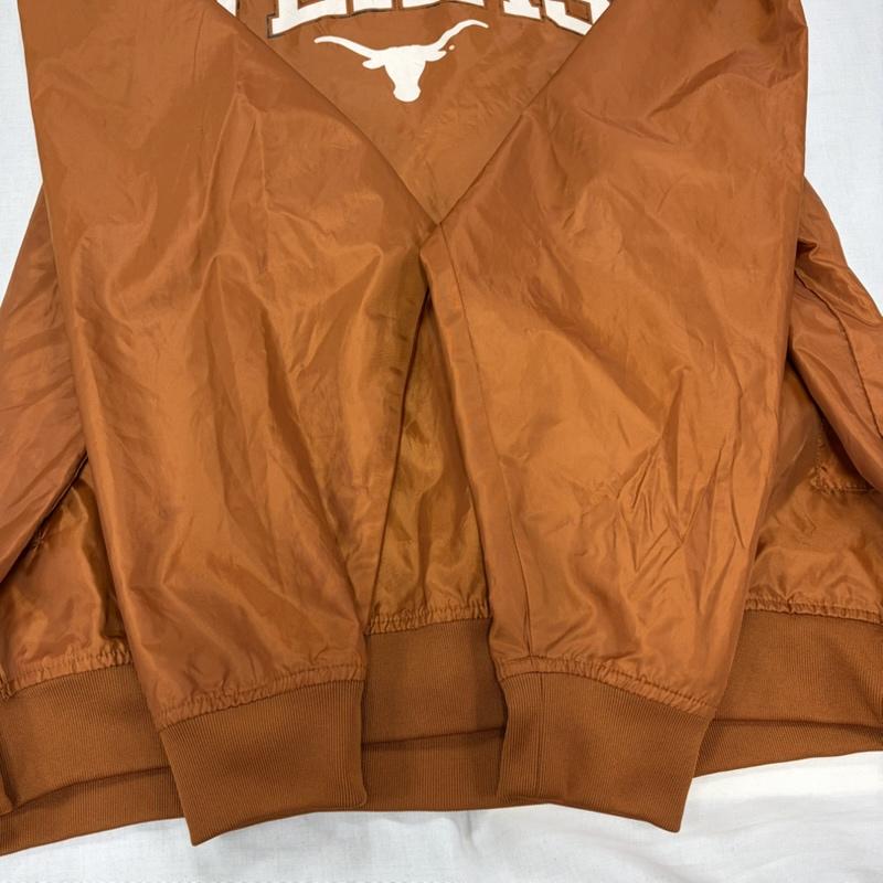 ヴィンテージ VINTAGE トレーナー 長袖 RED OAK テキサス TEXAS カレッジロゴ プリント ナイロン プルオーバー Vネック XL ロゴ、文字 X プリント キャメル / キャメル / X 白 / ホワイト / white メンズ USED 古着 中古 50166870