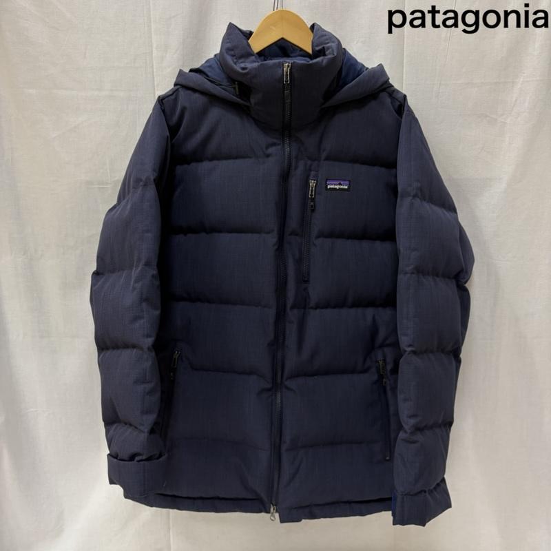 パタゴニア patagonia ジャケット、上着 ダウンジャケット Doubledown Parka ダブルダウンパーカー フード付きダウンジャケット 28325fa13 M 無地 X ロゴ、文字 紺 / ネイビー / navy メンズ USED 古着 中古 50166871