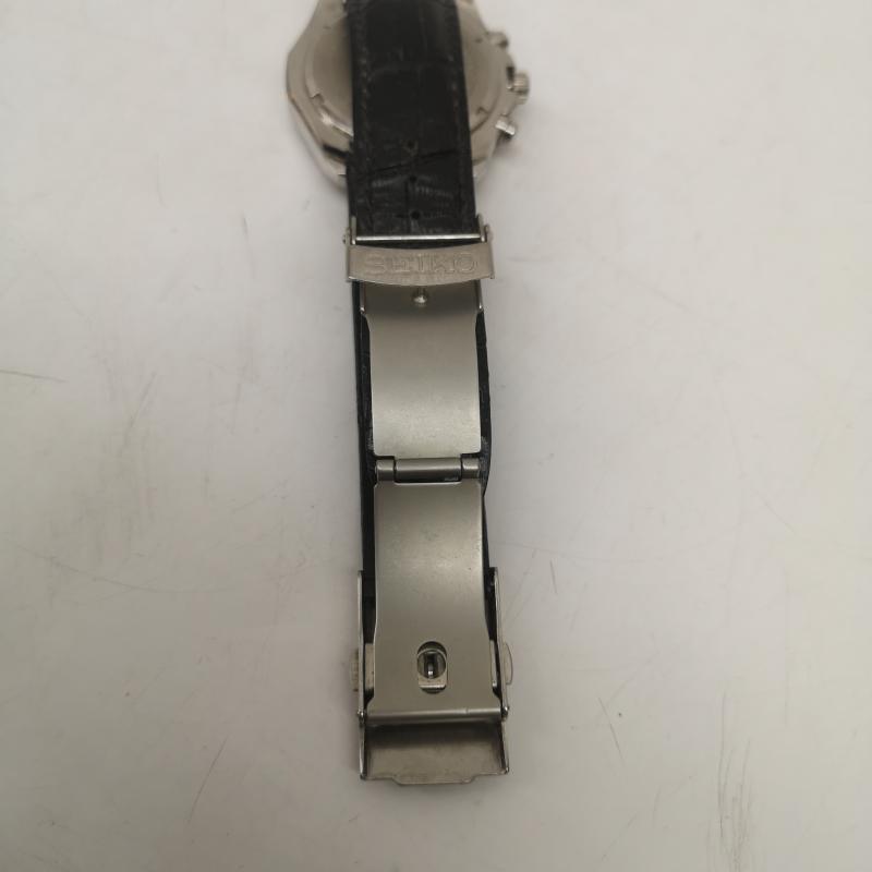 セイコー SEIKO 腕時計 アナログ（クォーツ式） ANA 機内限定 V172-0AB0 ソーラー アナログ 腕時計 - 黒 / ブラック / black メンズ USED 古着 中古 50166875