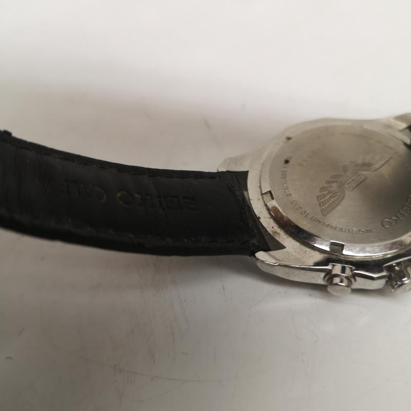 セイコー SEIKO 腕時計 アナログ（クォーツ式） ANA 機内限定 V172-0AB0 ソーラー アナログ 腕時計 - 黒 / ブラック / black メンズ USED 古着 中古 50166875