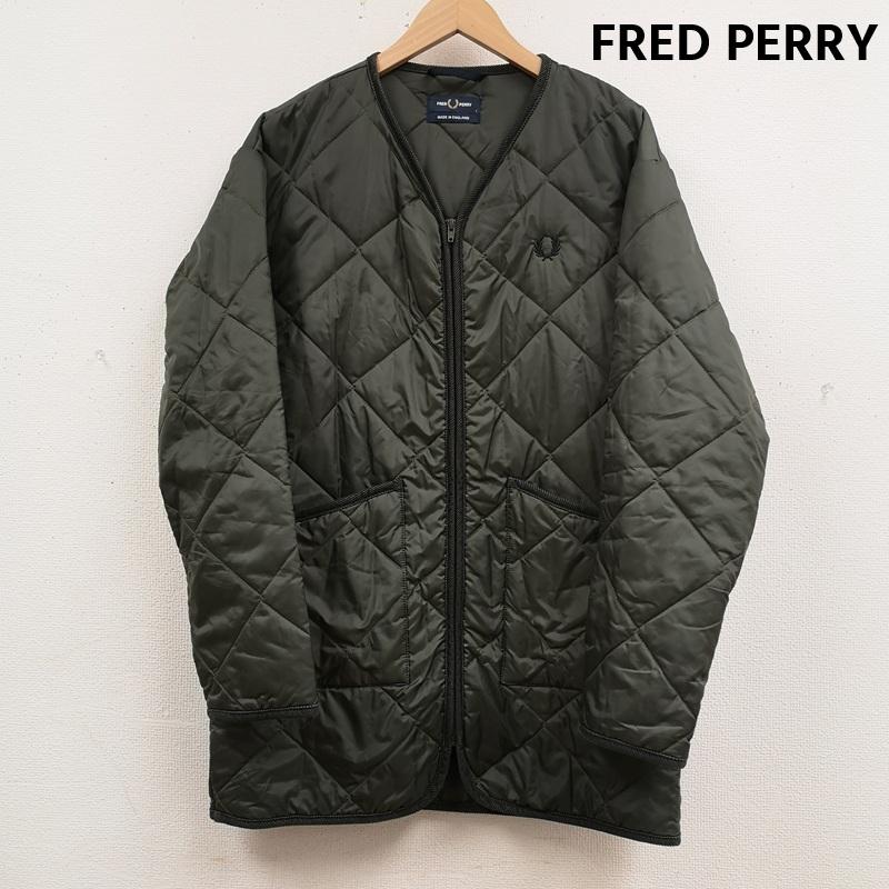 フレッドペリー FRED PERRY ジャケット、上着 ジャケット、ブレザー イングランド製 LAVENHAM キルティング ライナー ローレルリーフ コート J2852 S カーキ / カーキ / khaki メンズ USED 古着 中古 50166877