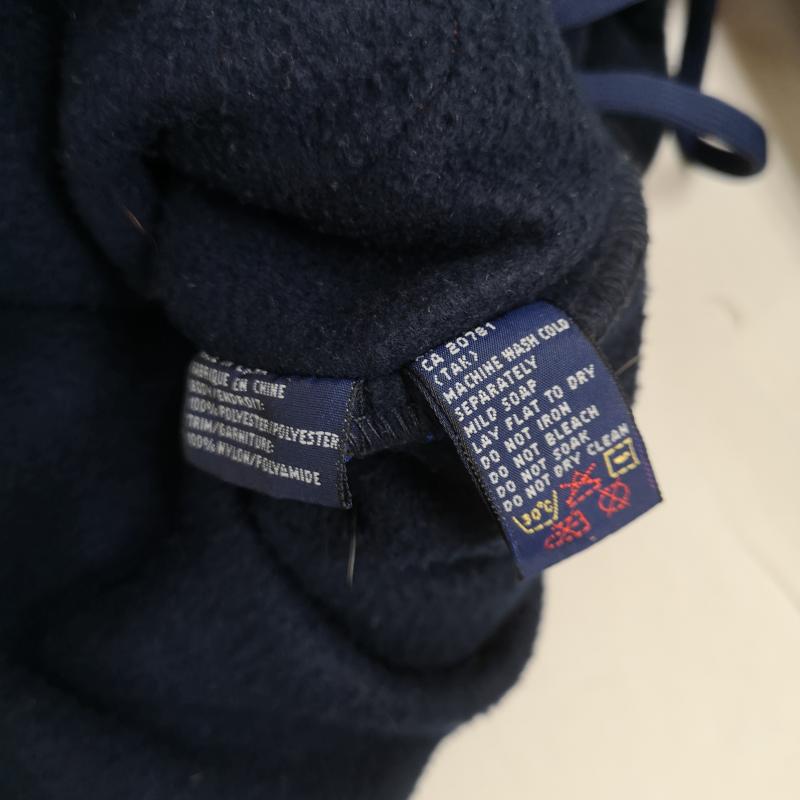 トミーヒルフィガー TOMMY HILFIGER ジャケット、上着 ジャンパー、ブルゾン 90s フラッグワッペン ハーフジップ リップストップ フリース アノラック パーカー M 紺 / ネイビー / navy メンズ USED 古着 中古 50166878