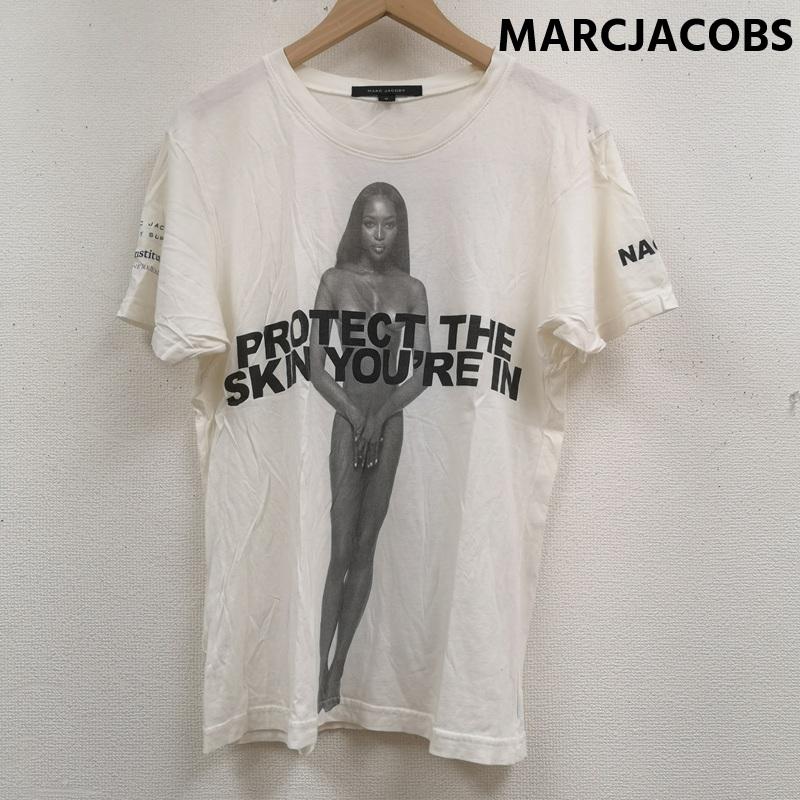 マークジェイコブス MARCJACOBS Tシャツ 半袖 ナオミ キャンベル Naomi Campbell モデル チャリティー フォト 半袖 Tシャツ S/S TEE M 白 / ホワイト / white メンズ USED 古着 中古 50166886