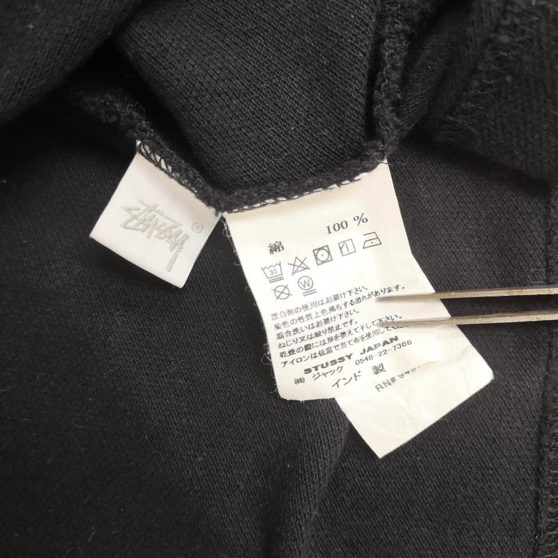 ステューシー STUSSY ポロシャツ 長袖 2019SS ラスタ ライオン 長袖 ハーフジップ ポロシャツ 1140127 S 黒 / ブラック / black メンズ USED 古着 中古 50166890