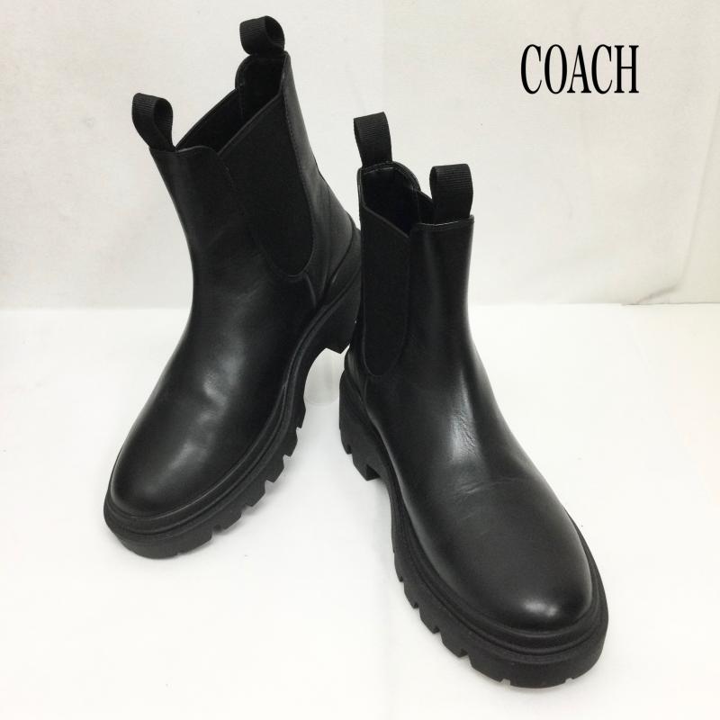コーチ COACH ブーツ ショートブーツ コーチ コリン ブーツ メンズ サイズ ブラック CW784 サイドゴア 25.5cm 黒 / ブラック / black メンズ USED 古着 中古 50166892