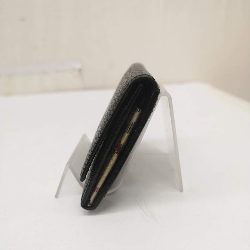 バーバリー BURBERRY 財布 コンパクト財布 レザー コンパクト ウォレット コインケース - 黒 / ブラック / black レディース USED 古着 中古 50166895