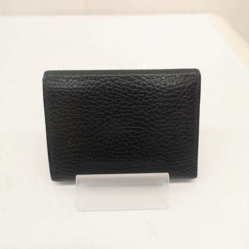 バーバリー BURBERRY 財布 コンパクト財布 レザー コンパクト ウォレット コインケース - 黒 / ブラック / black レディース USED 古着 中古 50166895