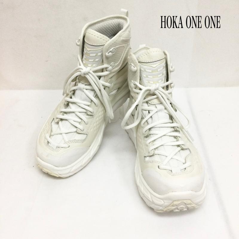 ホカ オネオネ HOKA ONEONE スニーカー スニーカー オープニングセレモニー　HOKA ONE ONE 1114610 BRWH　スニーカー　ハイカット 26.0cm 白 / ホワイト / white メンズ USED 古着 中古 50166897