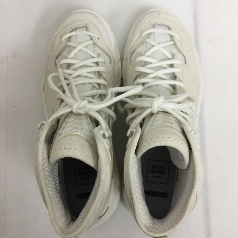 ホカ オネオネ HOKA ONEONE スニーカー スニーカー オープニングセレモニー　HOKA ONE ONE 1114610 BRWH　スニーカー　ハイカット 26.0cm 白 / ホワイト / white メンズ USED 古着 中古 50166897