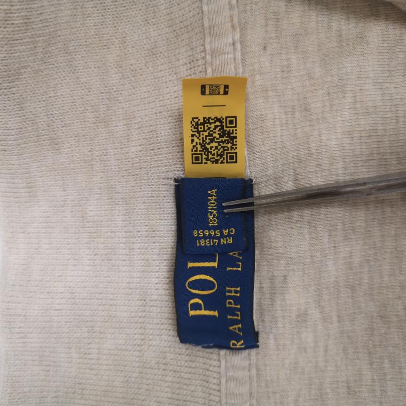 ポロラルフローレン POLO RALPH LAUREN ニット、セーター 長袖 ポニーロゴ ワンポイント ハイネック ハーフジップ ニット セーター XL ベージュ / ベージュ / beige メンズ USED 古着 中古 50166899