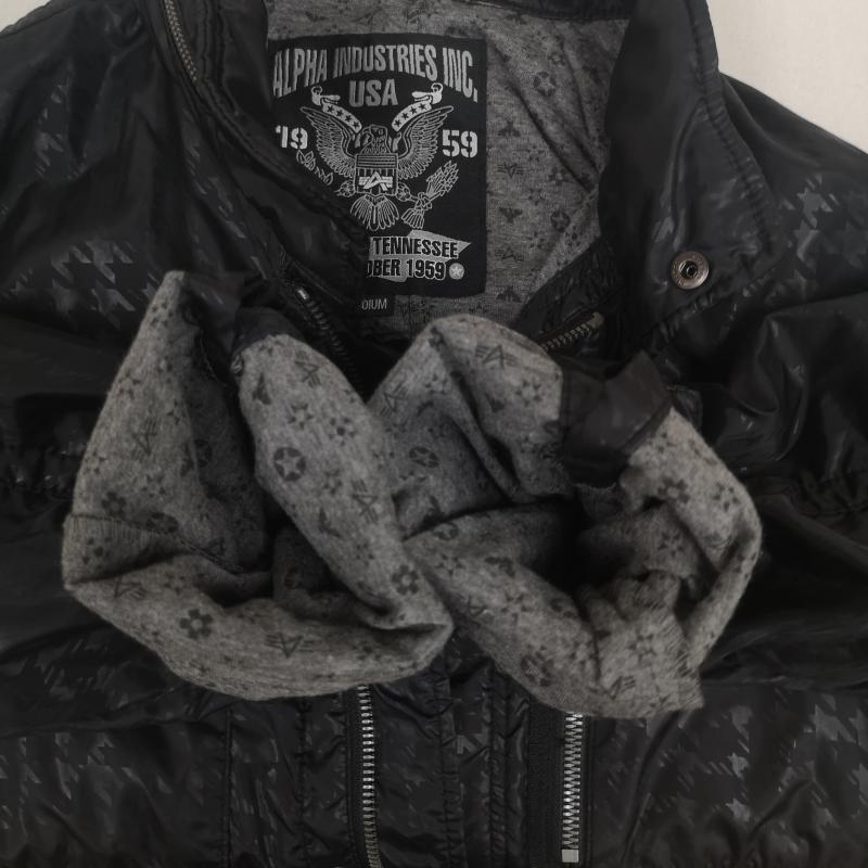 アルファ インダストリー Alpha Industries ジャケット、上着 ジャンパー、ブルゾン 米軍 M-65 ミリタリー ライトアウター フィールド ジャケット 20137 M 黒 / ブラック / black メンズ USED 古着 中古 50166902