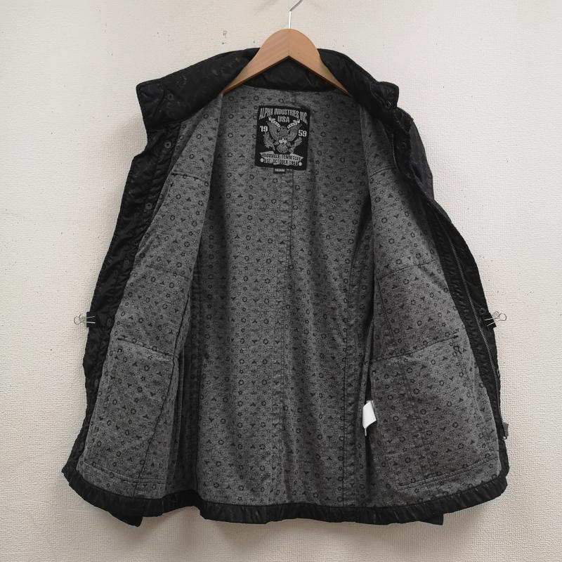 アルファ インダストリー Alpha Industries ジャケット、上着 ジャンパー、ブルゾン 米軍 M-65 ミリタリー ライトアウター フィールド ジャケット 20137 M 黒 / ブラック / black メンズ USED 古着 中古 50166902