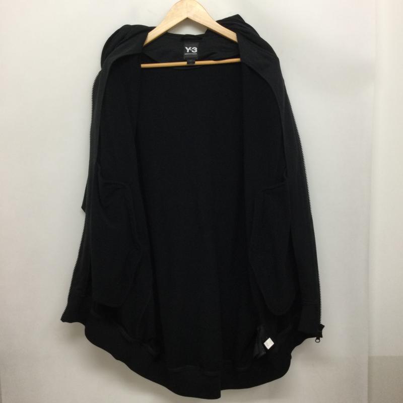 アディダス adidas パーカー 半袖 Y-3 adidas YOHJI YAMAMOTO ジップアップパーカー CY8437 XS ロゴ、文字 黒 / ブラック / black メンズ USED 古着 中古 50166904