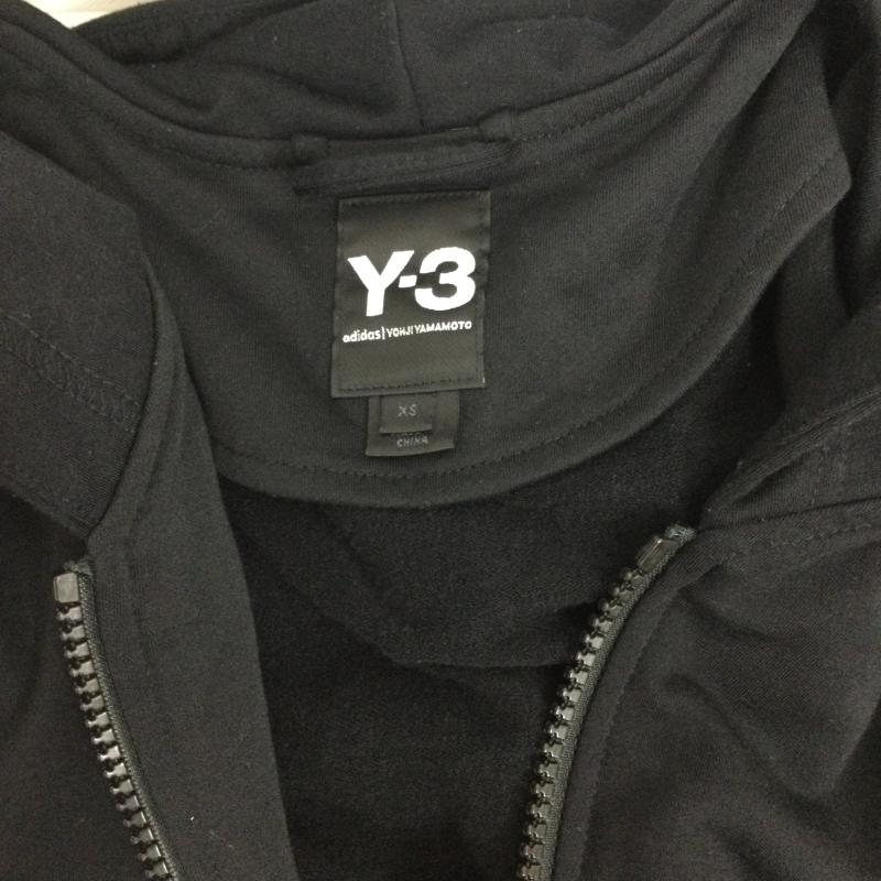 アディダス adidas パーカー 半袖 Y-3 adidas YOHJI YAMAMOTO ジップアップパーカー CY8437 XS ロゴ、文字 黒 / ブラック / black メンズ USED 古着 中古 50166904