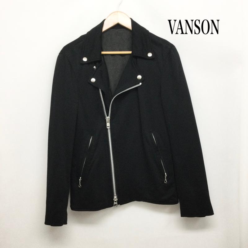 ヴァンソン VANSON ジャケット、上着 ライダース TATRAS タトラス VANSON バンソン コラボライダーズジャケット MTA7VS4511 34 無地 黒 / ブラック / black メンズ USED 古着 中古 50166905