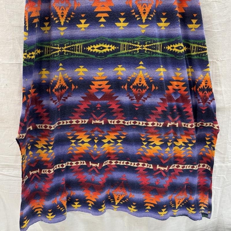 ポロラルフローレン POLO RALPH LAUREN ワンピース ロングスカート ネイティブ柄 ノースリーブ ワンピース サイドスリット 150cm ガールズ USED 古着 中古 50166907