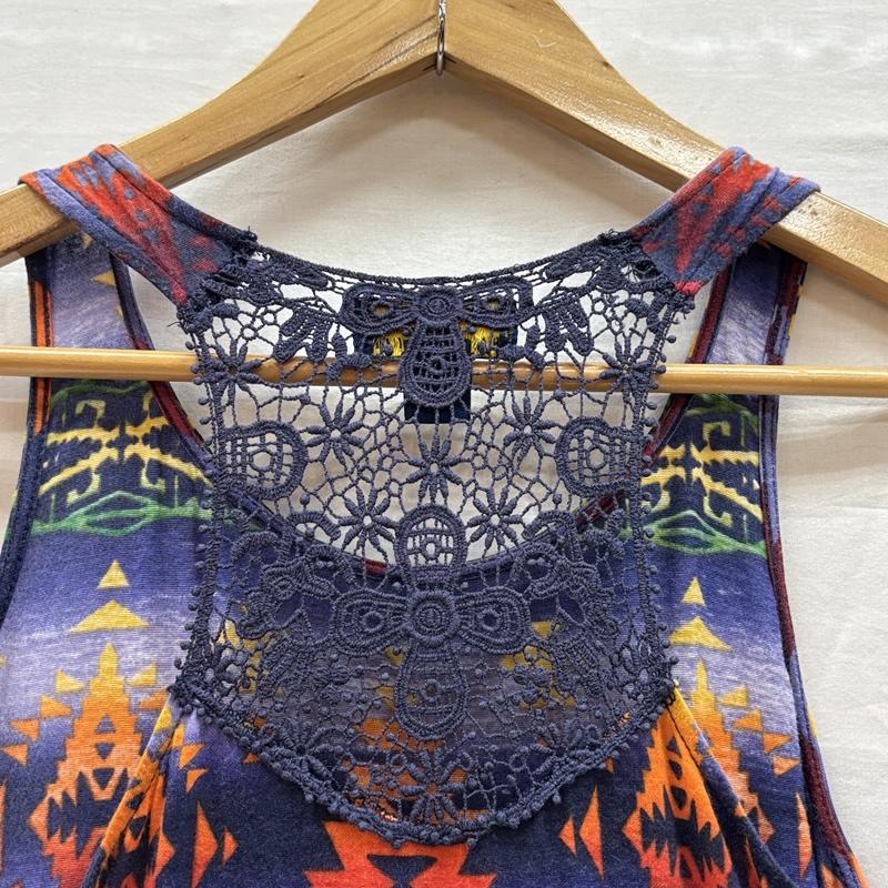ポロラルフローレン POLO RALPH LAUREN ワンピース ロングスカート ネイティブ柄 ノースリーブ ワンピース サイドスリット 150cm ガールズ USED 古着 中古 50166907