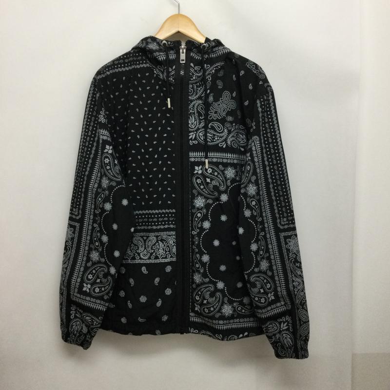 ディーゼル DIESEL ジャケット、上着 ジャンパー、ブルゾン DIESEL ディーゼル ROGIC GR8 パーカー ナイロン フード ジャケット ペイズリー柄 バンダナ M 総柄 黒 / ブラック / black メンズ USED 古着 中古 50166908