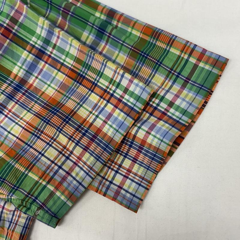 ラルフローレン RALPHLAUREN シャツ、ブラウス 半袖 マドラスチェック柄 半袖 ボタンダウン シャツ スリランカ製 L チェック メンズ USED 古着 中古 50166909