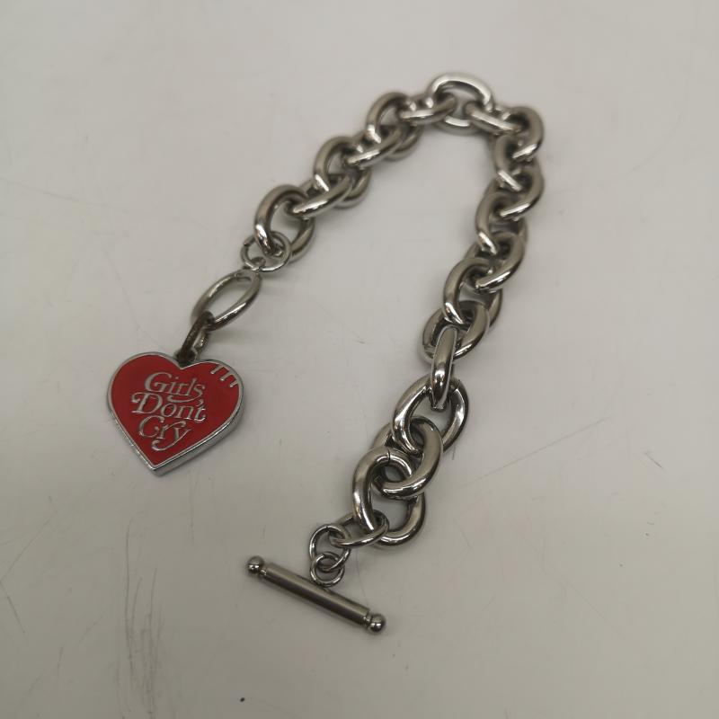 ヒューマンメード HUMAN MADE アクセサリー ブレスレット、バングル Girls Don t Cry ハート ブレスレット - 銀 / シルバー / silver color メンズ USED 古着 中古 50166913