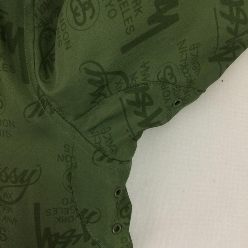 ステューシー STUSSY ジャケット、上着 ジャンパー、ブルゾン STUSSY GEAR ステューシー スタジャン スタジアム ジャケット ボンバージャケット M 総柄 緑 / グリーン / green メンズ USED 古着 中古 50166914
