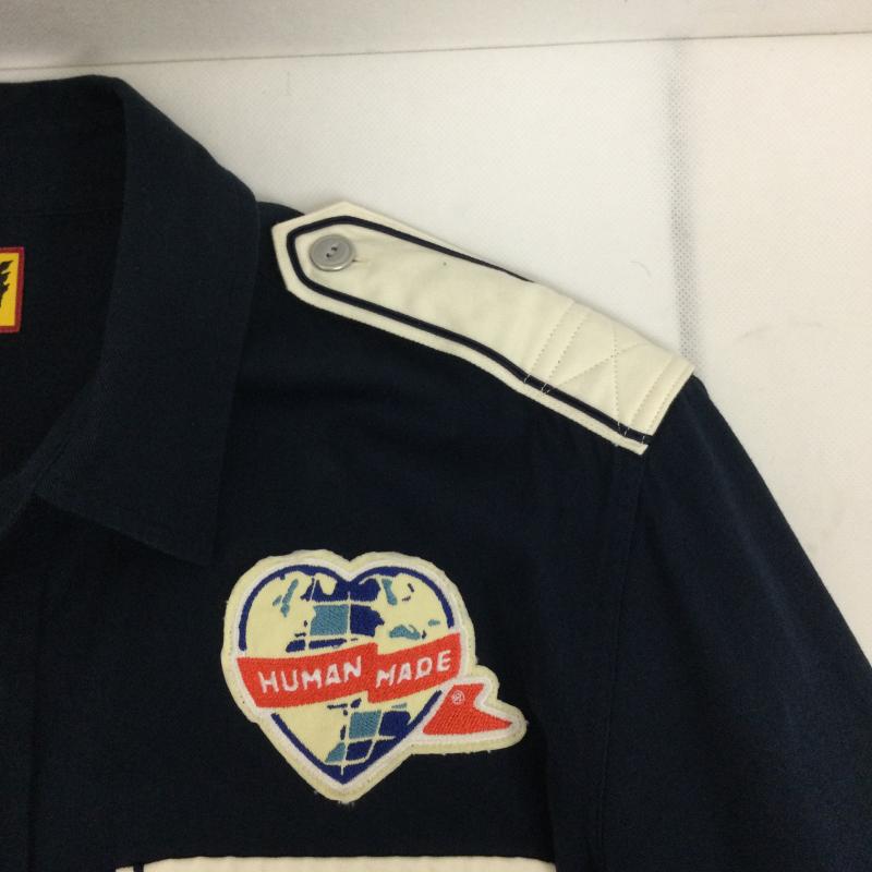 ヒューマンメード HUMAN MADE シャツ、ブラウス 長袖 human made ワークシャツ ワッペン XL ワンポイント 紺 / ネイビー / navy メンズ USED 古着 中古 50166918