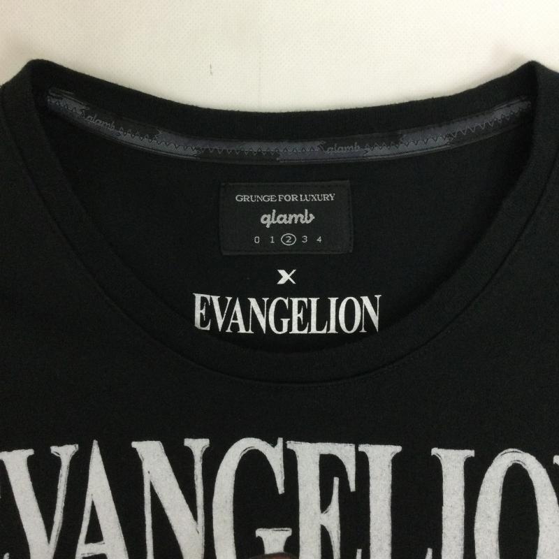 グラム glamb Tシャツ 半袖 glamb  EVANGELION マリ Tシャツ 2 プリント 黒 / ブラック / black メンズ USED 古着 中古 50166922